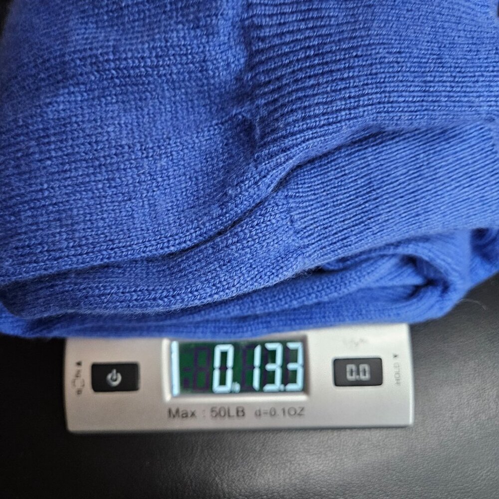 Johnstons Of Elgin Blue 100% Cashmere Golden Button Cardigan 40" 102cm - Picture 9 of 11